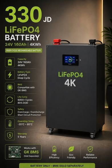LiFePO4 4.1kWh 24V 160Ah Battery — Jordan (4)