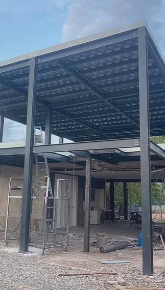Cantilever Balcony, Canopy & Industrial Elevator Installation — Jordan (2)