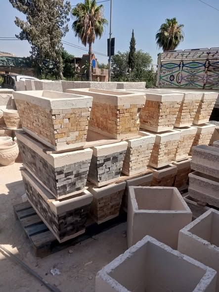 Cement & Stone Garden Planters and Ornamental/Fruit Trees