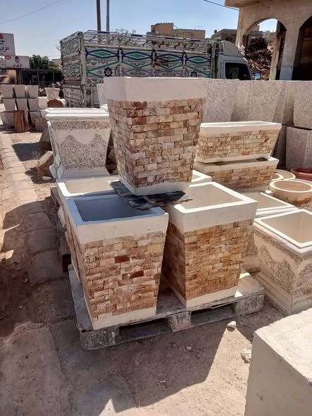 Cement & Stone Garden Planters and Ornamental/Fruit Trees — Jordan (2)