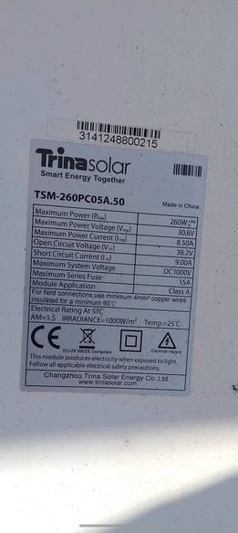 Trina Solar 260W Solar Panel — Amman, Jordan (2)