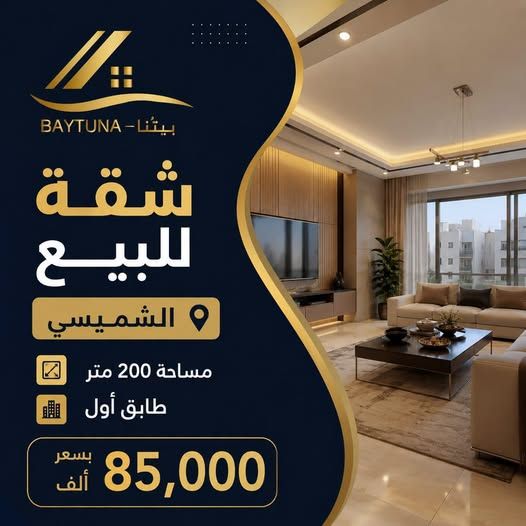 شقة 200 متر في الشميساني