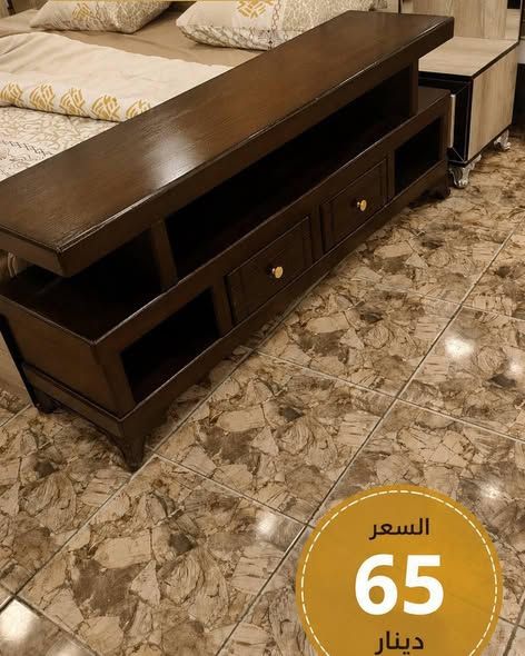 Luxury Wooden Coffee Table Set with Gold Accents — Jordan (4)