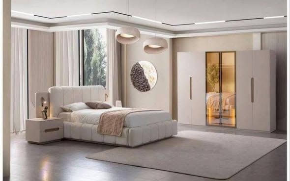 Indonesian Latte Beech Wood Bedroom Set — Jordan (2)