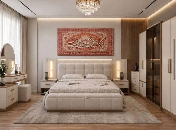 Indonesian Latte Beech Wood Bedroom Set — Jordan (4)
