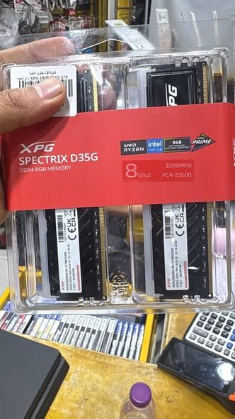 رامات XPG Spectrix D35G RGB DDR4 16GB (2×8GB) 3200MHz