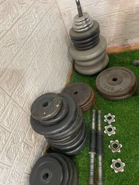معدات جيم منزلية كاملة – دامبلز وأوزان