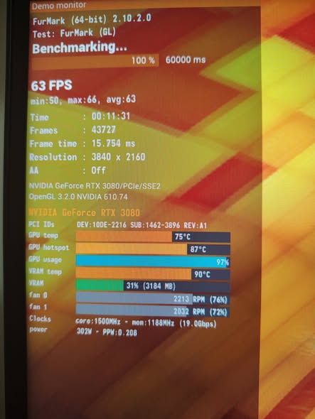 كرت شاشة RTX 3080 10GB MSI Ventus 3 OC LHR — الأردن (3)