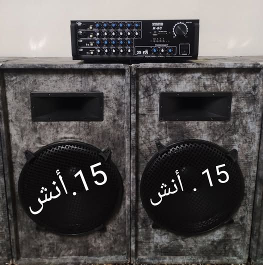 أمبيفاير DJ 1000 واط مع سماعتين 15 إنش