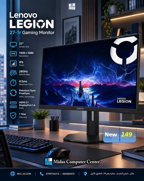 شاشات Lenovo Legion للألعاب