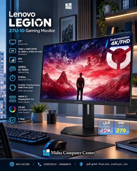 شاشات Lenovo Legion للألعاب — الجاردنز، الأردن (5)