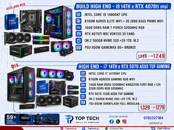 Intel i9-14900KF RTX 4070 Ti Gaming PC