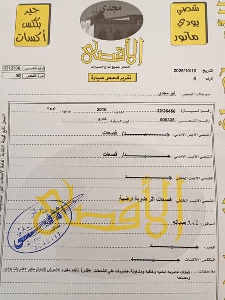 تويوتا بريوس هايبرد 2010 وارد امريكي — الجويدة، الأردن (4)