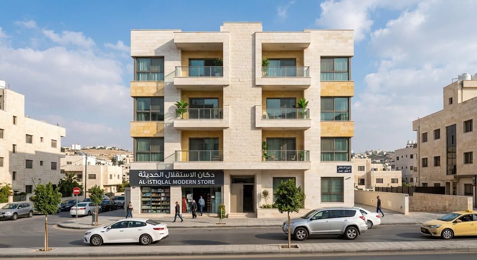 عمارة 4 شقق مع محل تجاري